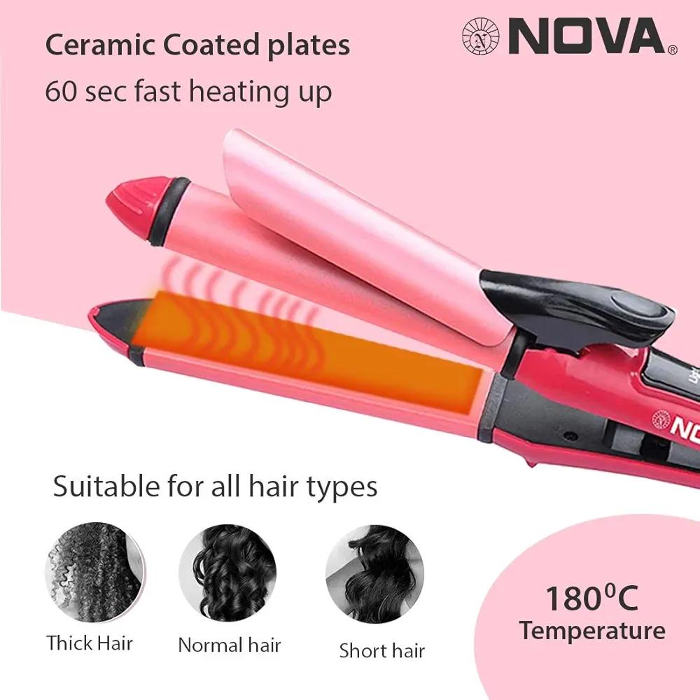 2 IN 1 HAIR STRAIGHTNER & CURLER
